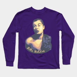 Billie Holiday Portrait Long Sleeve T-Shirt